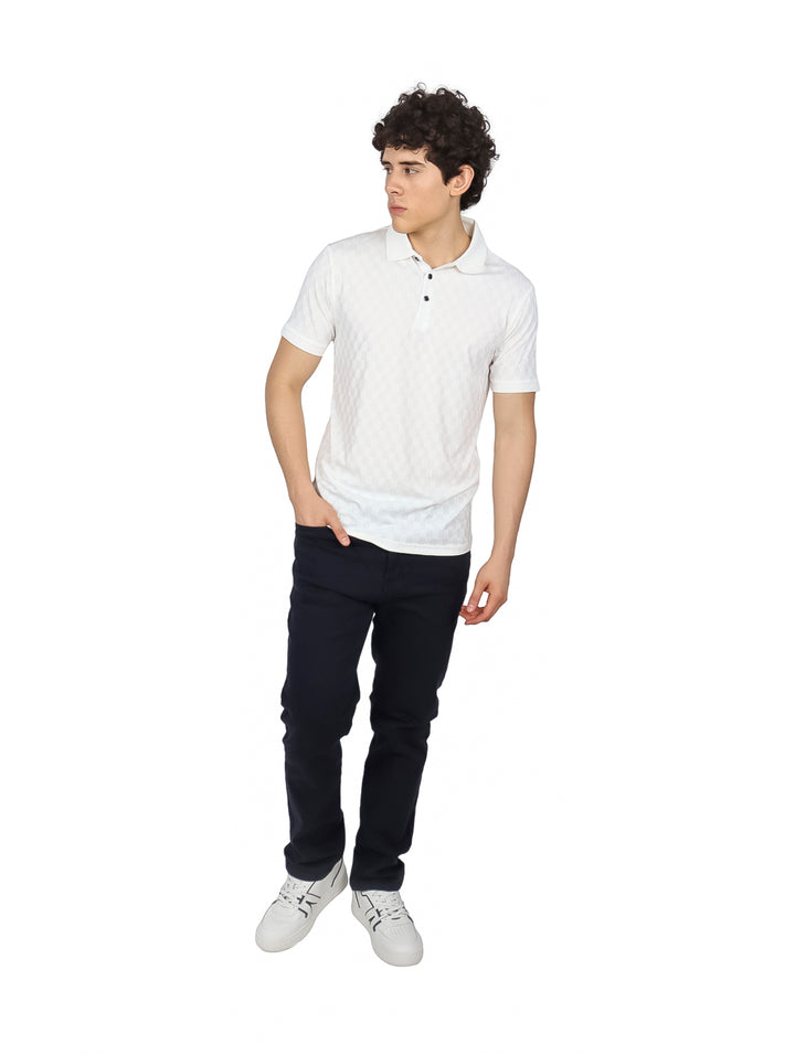 Playera Polo Pavini Blanco para Hombre