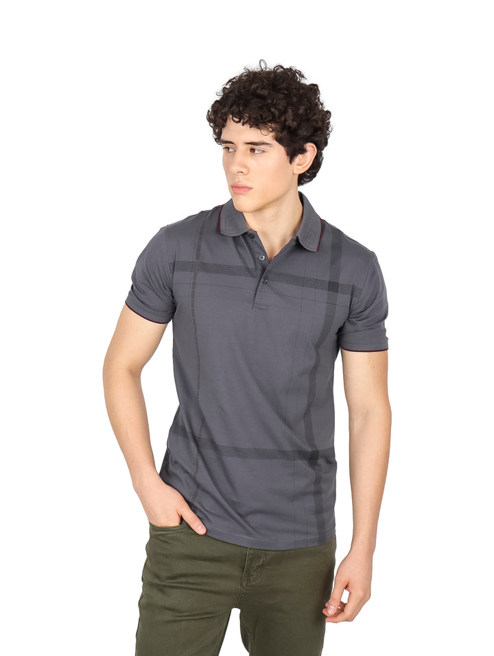 Playera Polo Pavini Charcoal para Hombre