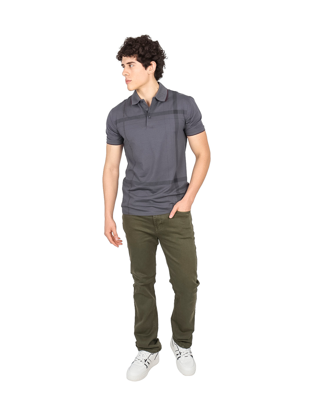 Playera Polo Pavini Charcoal para Hombre
