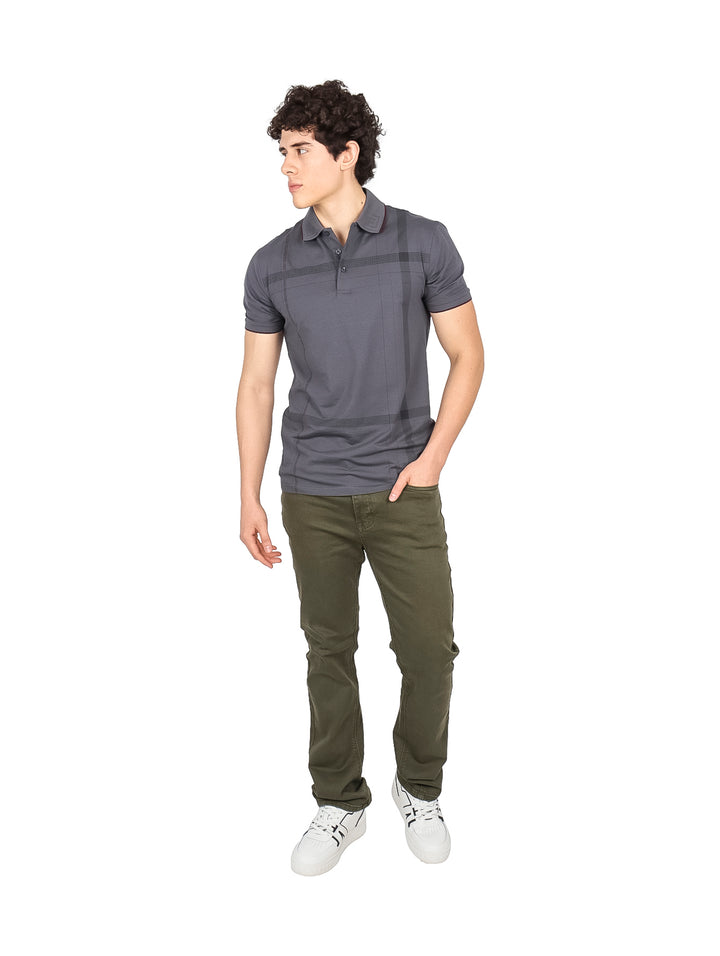 Playera Polo Pavini Charcoal para Hombre