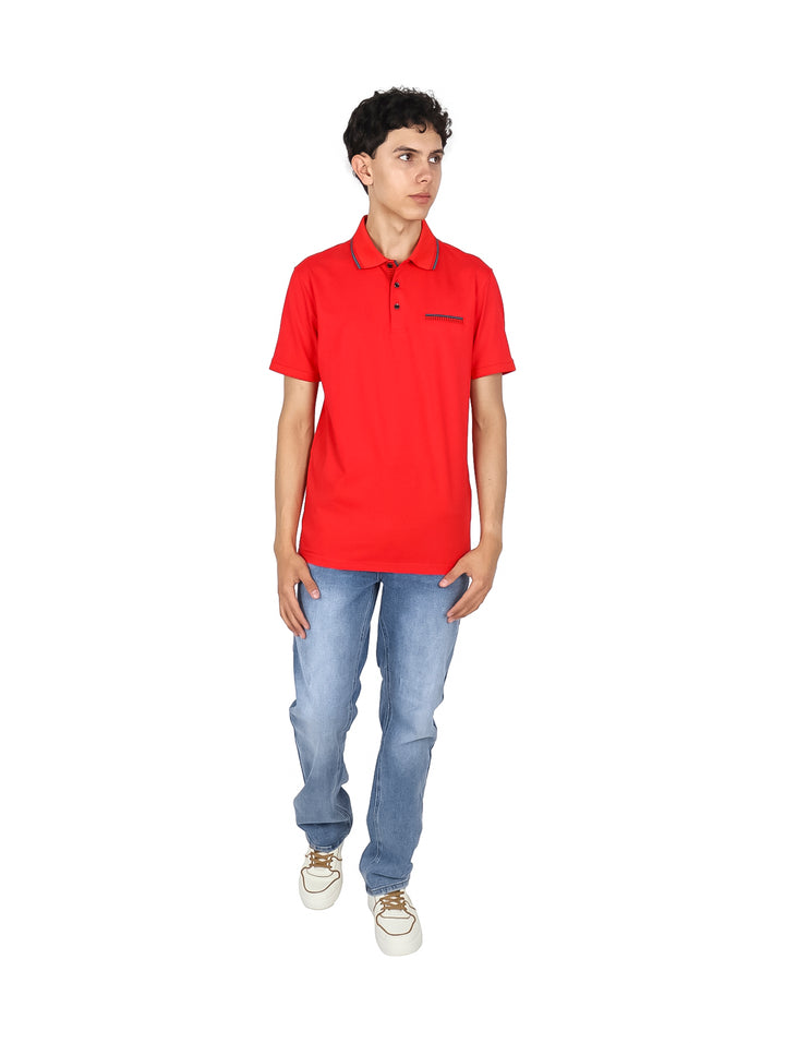 Playera Polo Pavini Rojo para Hombre