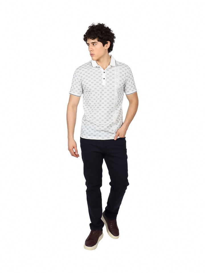 Playera Polo Pavini Blanco para Hombre