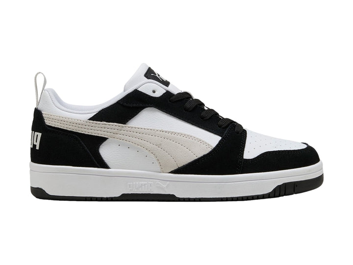 Tenis PUMA Rebound V6 Low SD Negro y Gris para Hombre