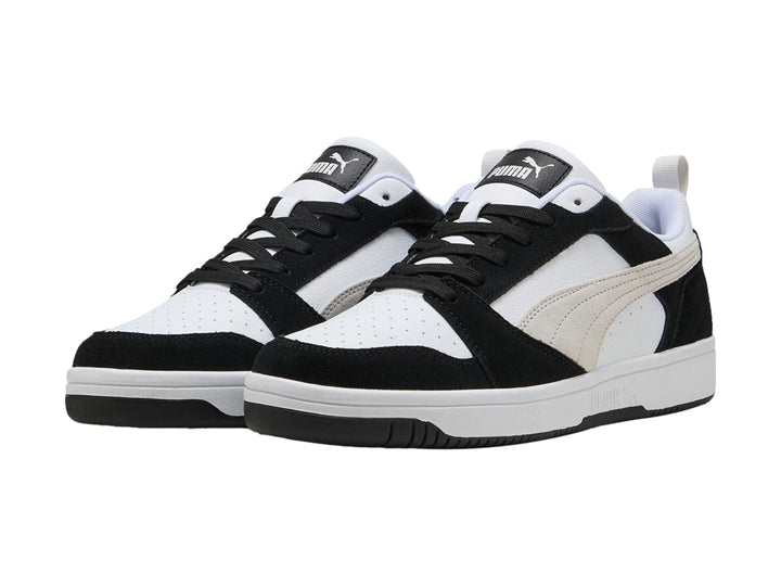 Tenis PUMA Rebound V6 Low SD Negro y Gris para Hombre