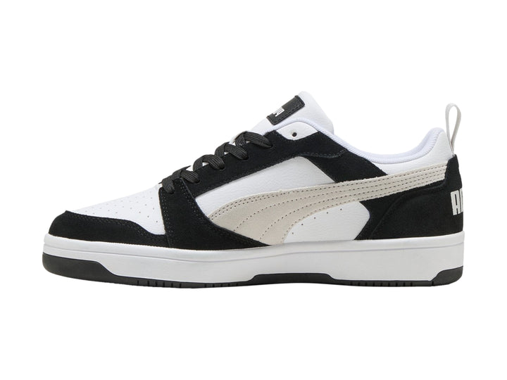 Tenis PUMA Rebound V6 Low SD Negro y Gris para Hombre