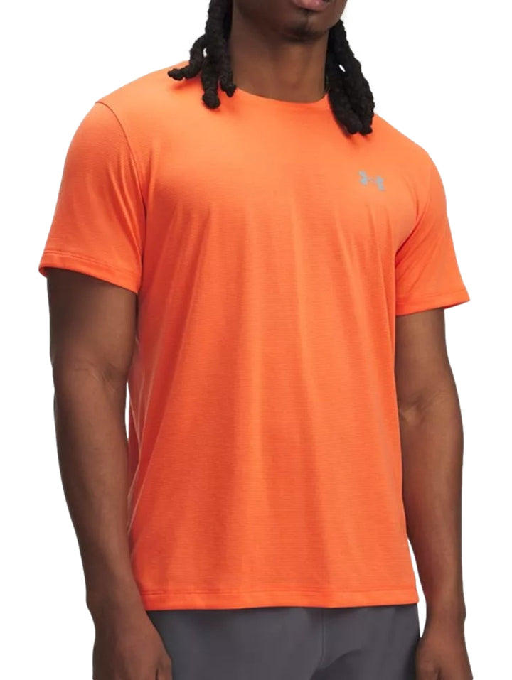Playera Under Armour Launch Short Sleeve Naranja para Hombre
