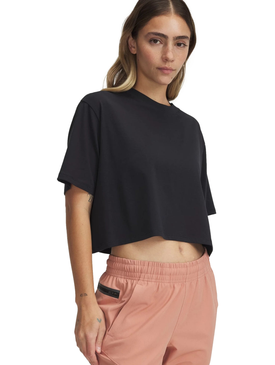 Playera Under Armour Rival SS Negro para Mujer