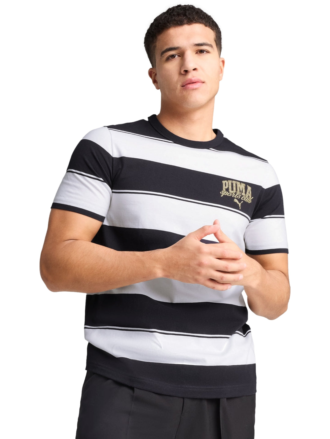 Playera PUMA Class Stripe AOP Color Marino para Hombre