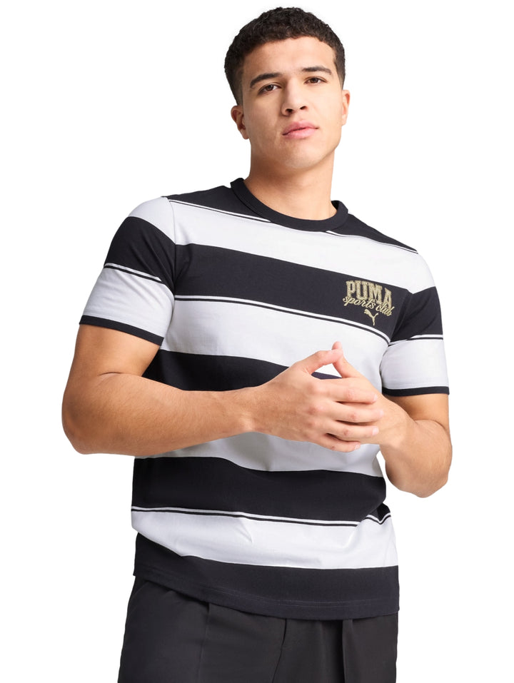 Playera PUMA Class Stripe AOP Color Marino para Hombre