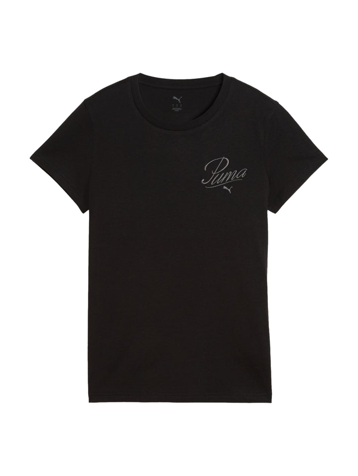 Playera PUMA Ess Script Tee Negro para Mujer