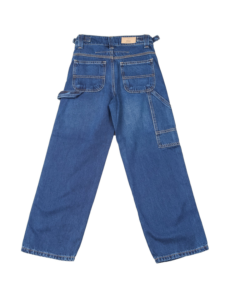 Dolce and Amaro Jeans Rectos Carpintero Color Stone para Niña