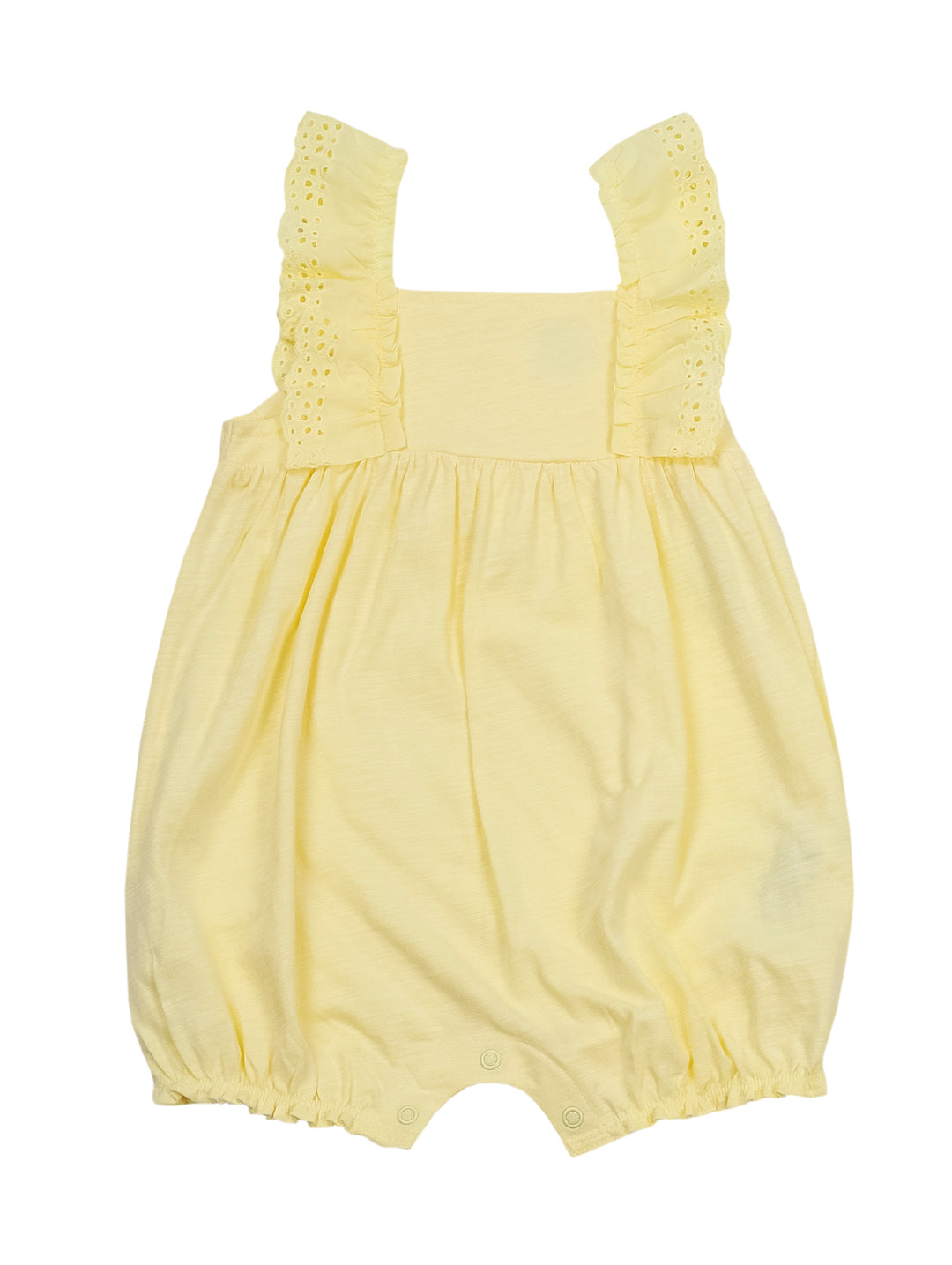 Niña pequeña vistiendo un romper amarillo de CARTER&