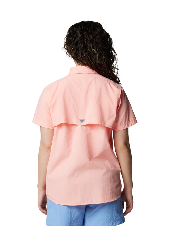 Camisa Columbia Bahama II Manga Corta Rosa para Mujer