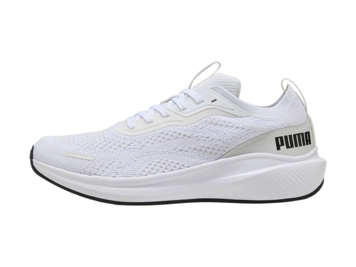 Tenis deportivos PUMA Skyrocket Lite en color blanco con detalles en gris y suela blanca.