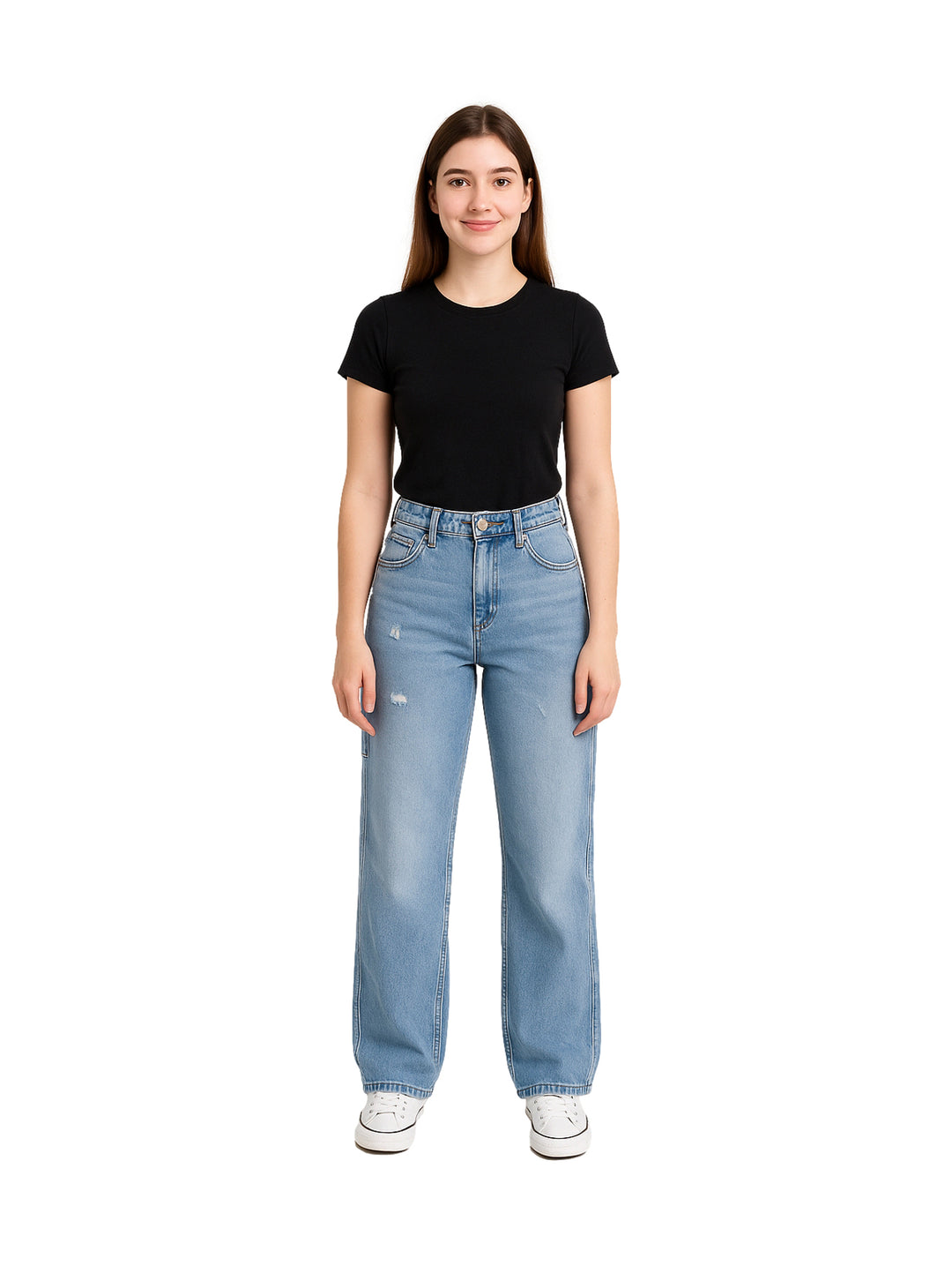 Jeans NYD Jeans Recto Color Doble Stone para Mujer