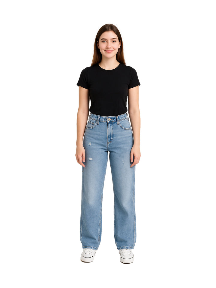 Jeans NYD Jeans Recto Color Doble Stone para Mujer