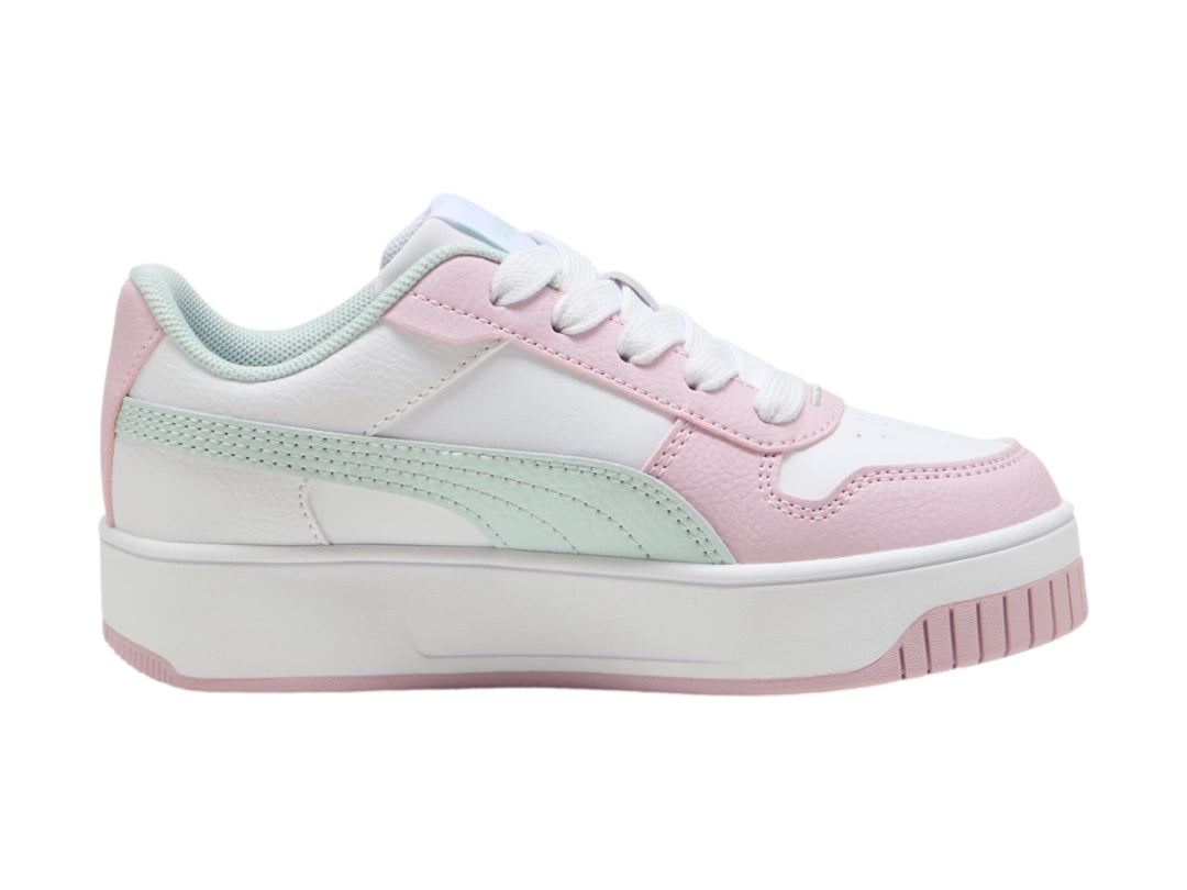 Tenis Puma Carina Street Blanco, Rosa y Azul para Niña