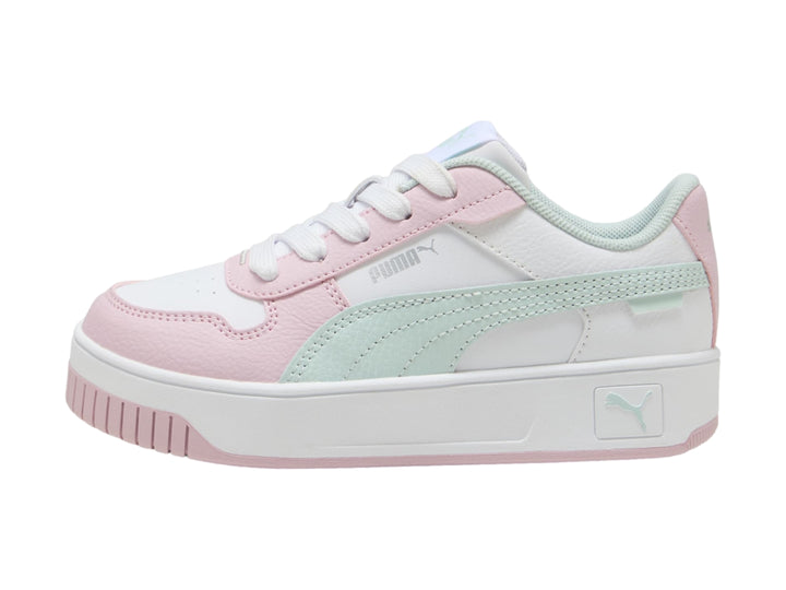 Tenis Puma Carina Street Blanco, Rosa y Azul para Niña
