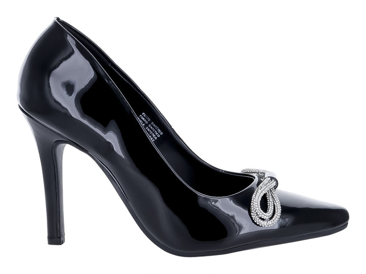 Zapatillas Lady Paulina Negro Charol para Mujer