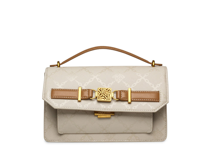 Bolsa de Hombro Steve Madden Barbs Bone Camel para Mujer