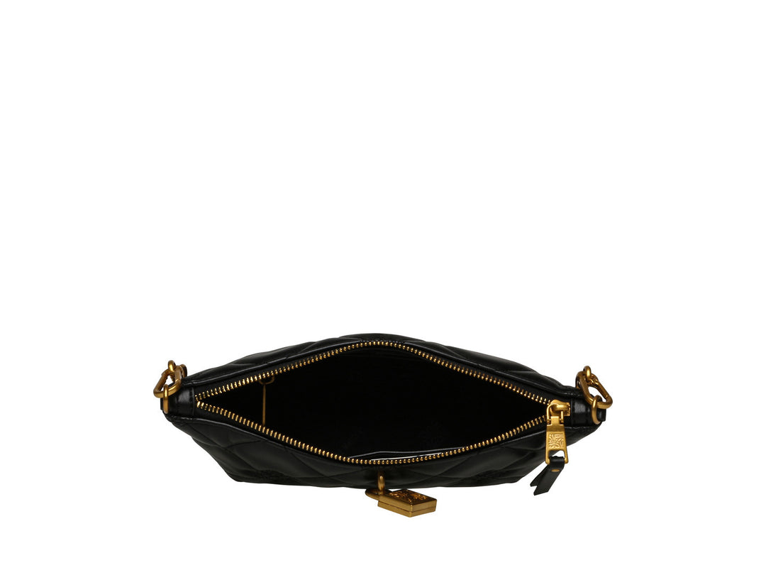 Bolsa de Hombro Steve Madden Benno Negro y Dorado para Mujer