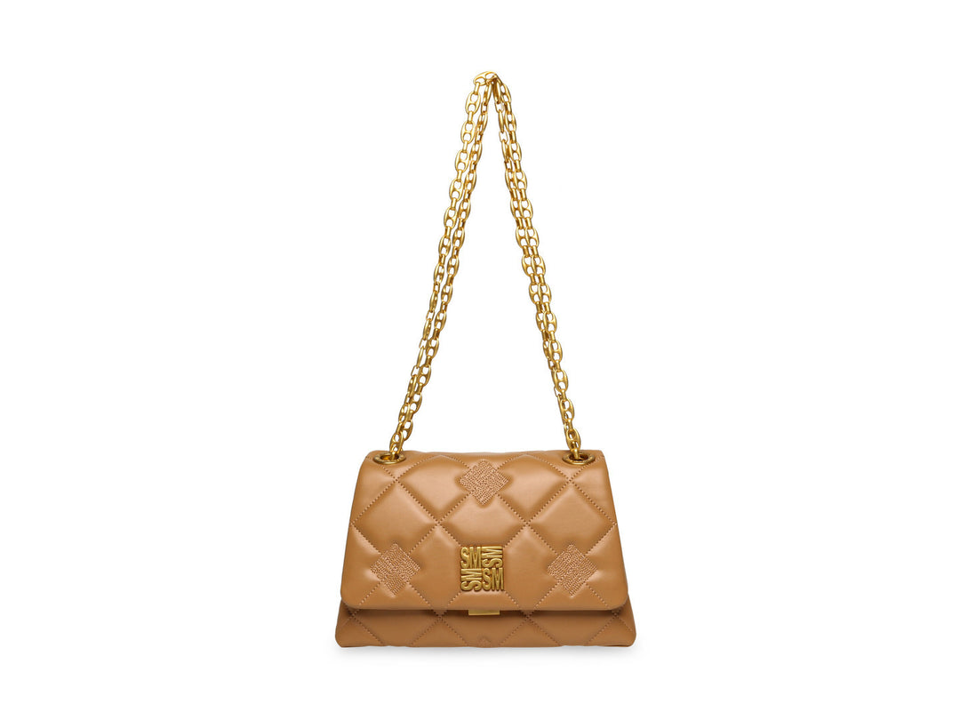 Bolsa de Hombro Steve Madden Blanch Camel para Mujer