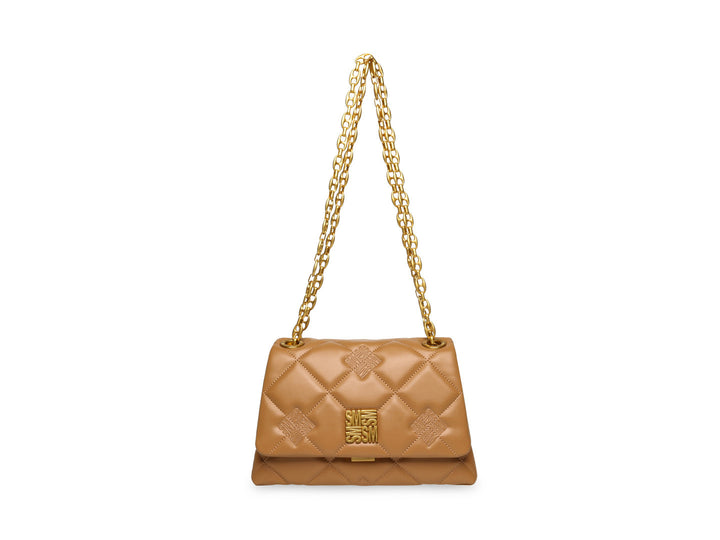 Bolsa de Hombro Steve Madden Blanch Camel para Mujer