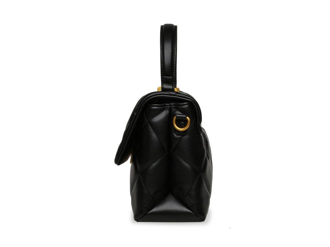Bolso de Hombro Steve Madden Brutus Negro y Dorado para Mujer