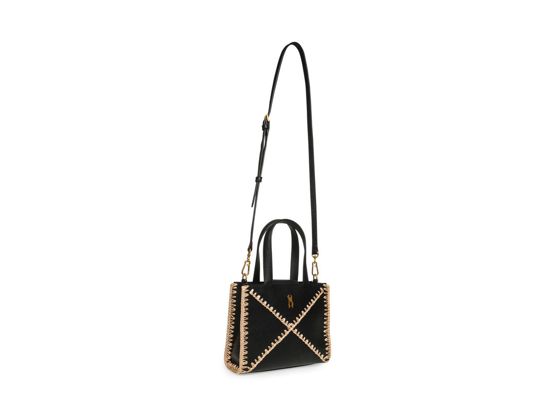 Bolso Steve Madden Baris Negro y Dorado para Mujer
