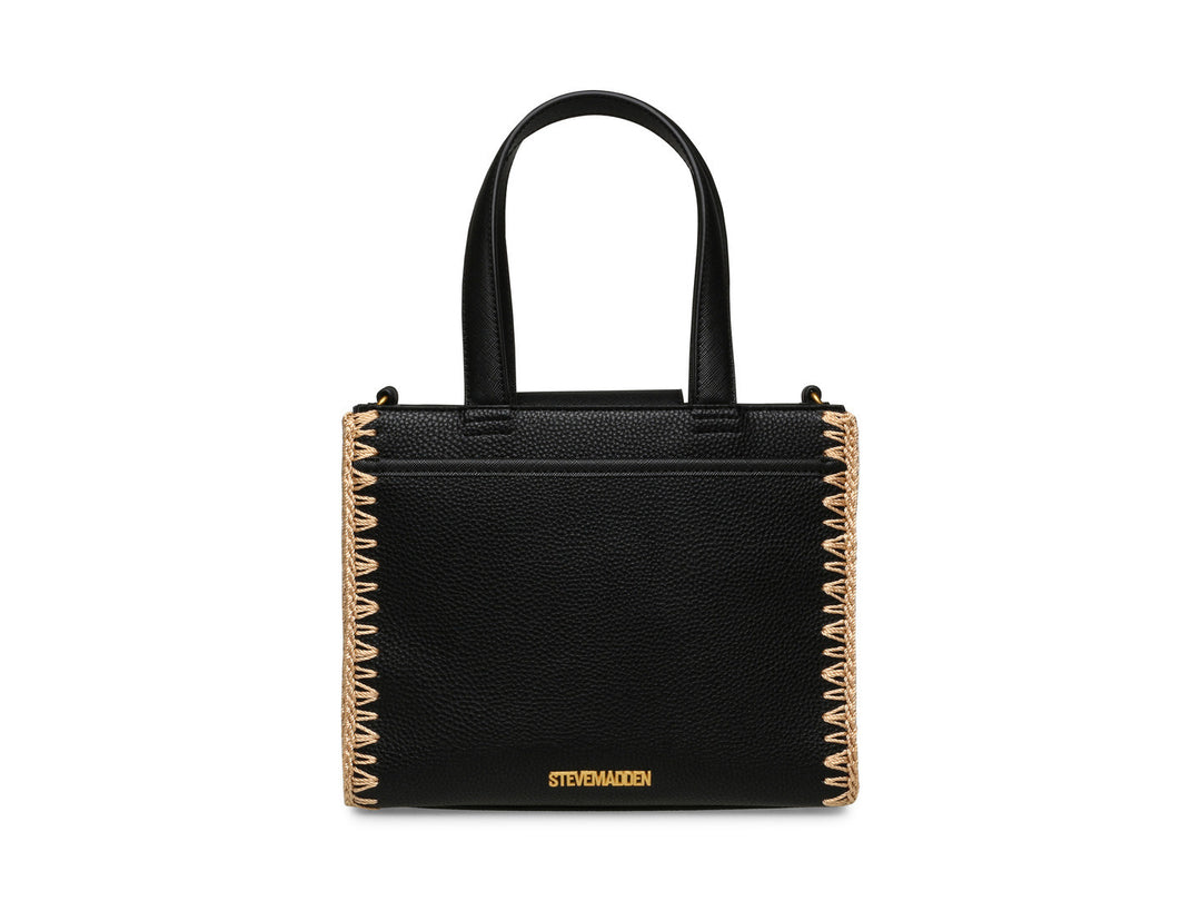Bolso Steve Madden Baris Negro y Dorado para Mujer