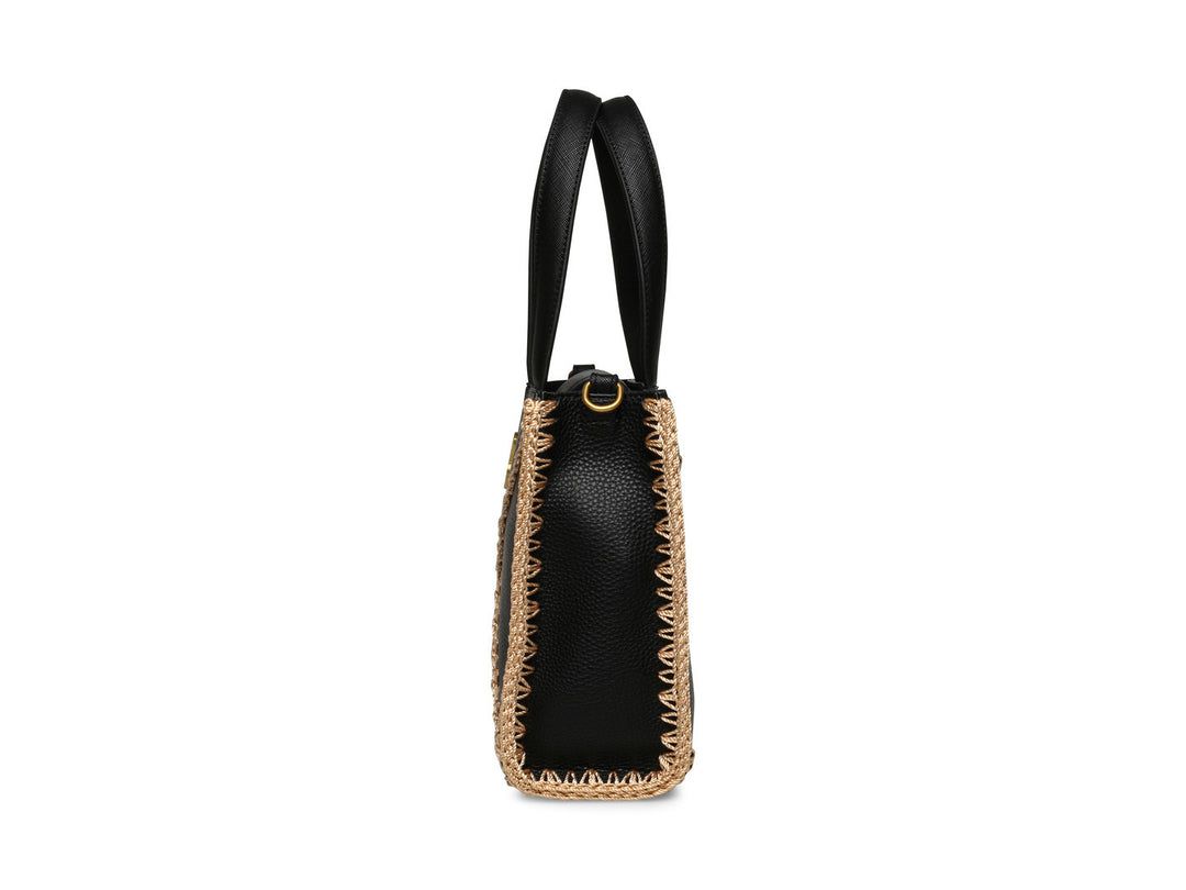 Bolso Steve Madden Baris Negro y Dorado para Mujer