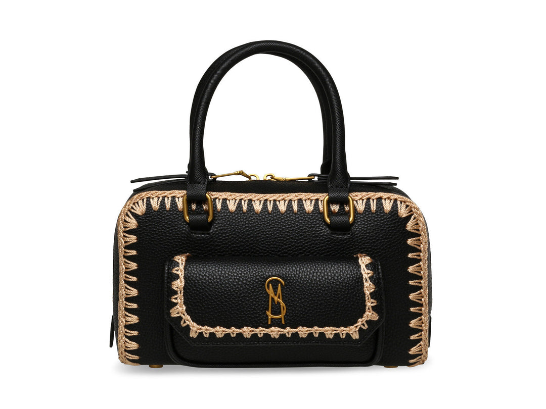Bolso de Hombro Steve Madden Bdove Negro y Dorado para Mujer