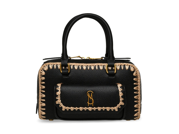 Bolso de Hombro Steve Madden Bdove Negro y Dorado para Mujer