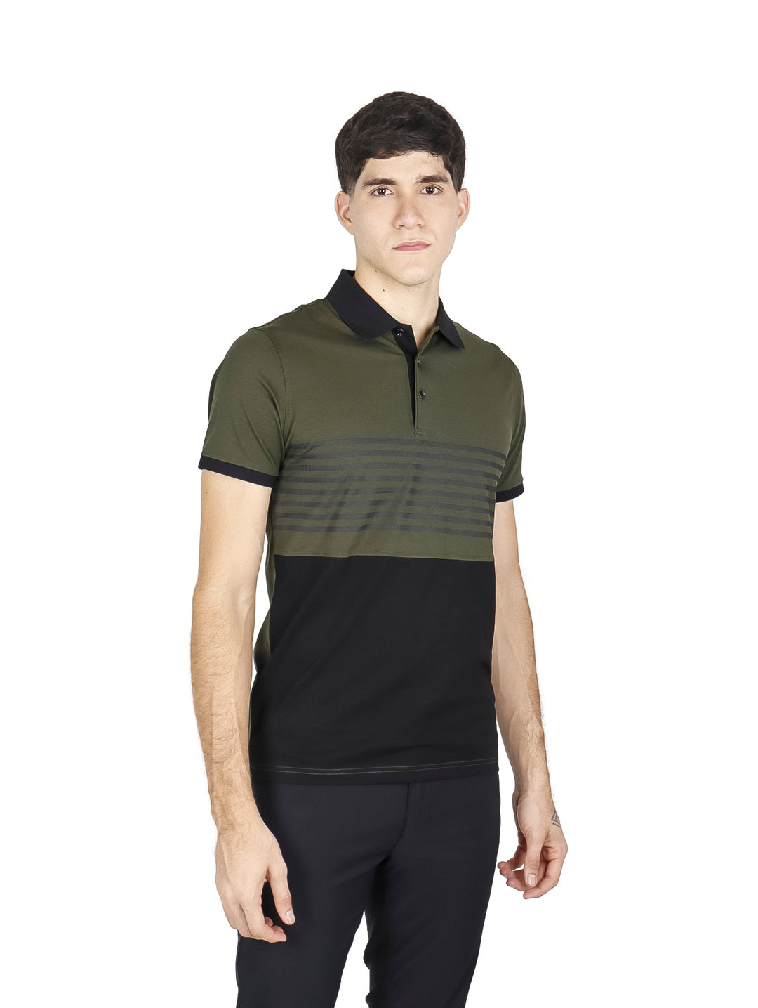 Playera Polo Varesi Oliva para Hombre
