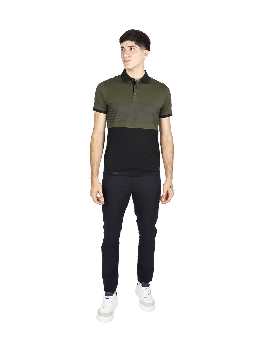 Playera Polo Varesi Oliva para Hombre