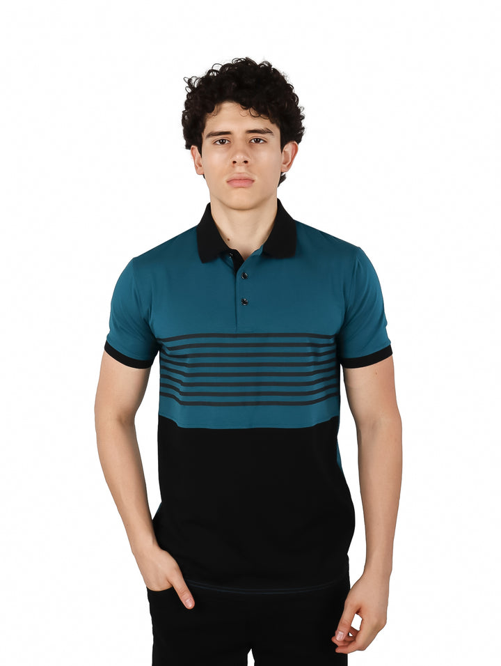 Playera Polo Varesi Teal para Hombre