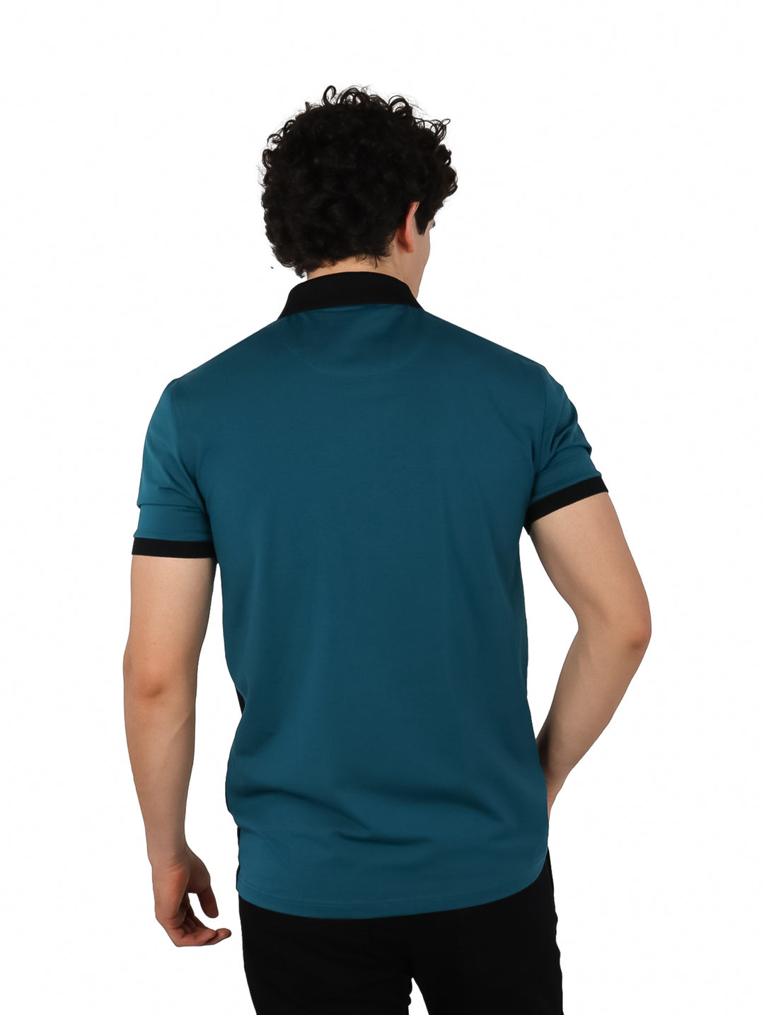 Playera Polo Varesi Teal para Hombre