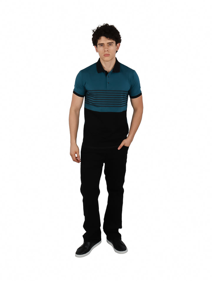 Playera Polo Varesi Teal para Hombre