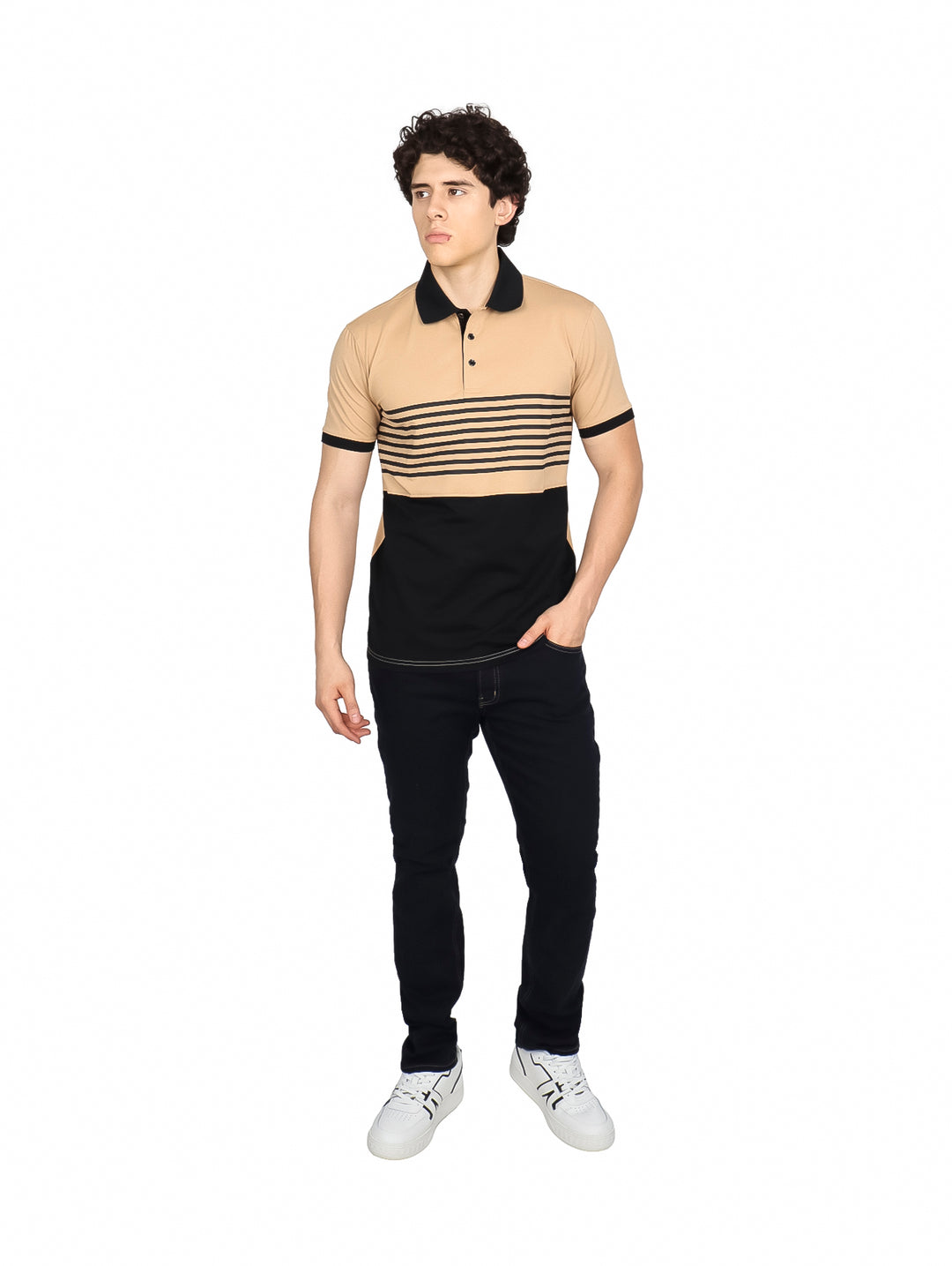 Playera Polo Varesi Khaki para Hombre