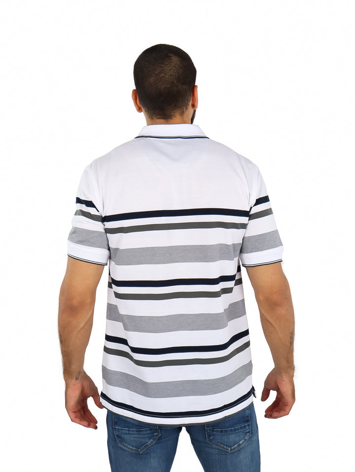 Playera Polo Palm Beach Blanco para Hombre