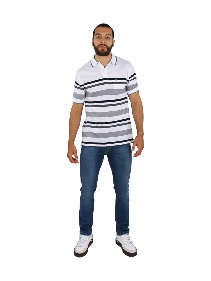 Playera Polo Palm Beach Blanco para Hombre