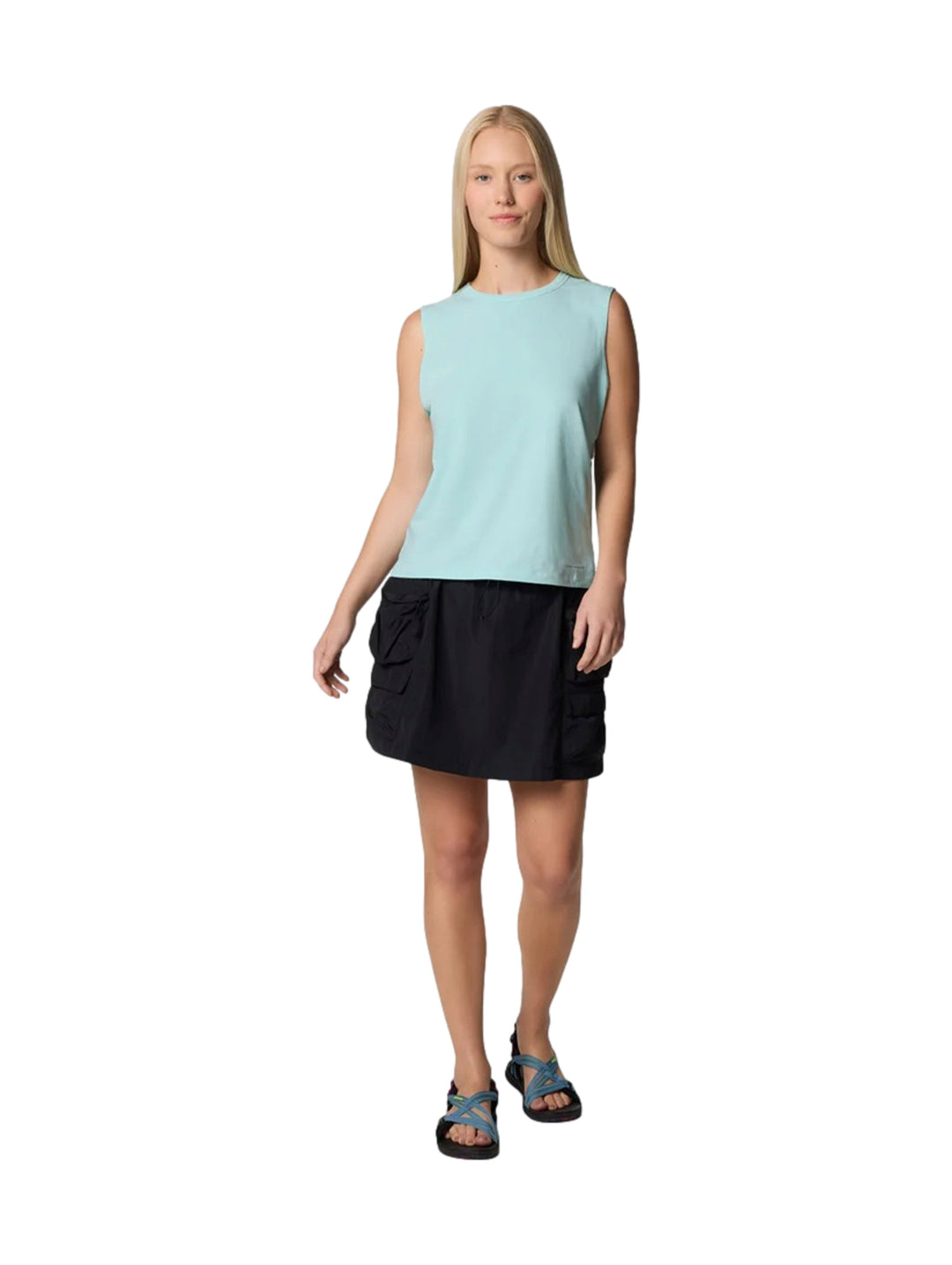 Short Cargo Columbia Elevated View Negro para Mujer