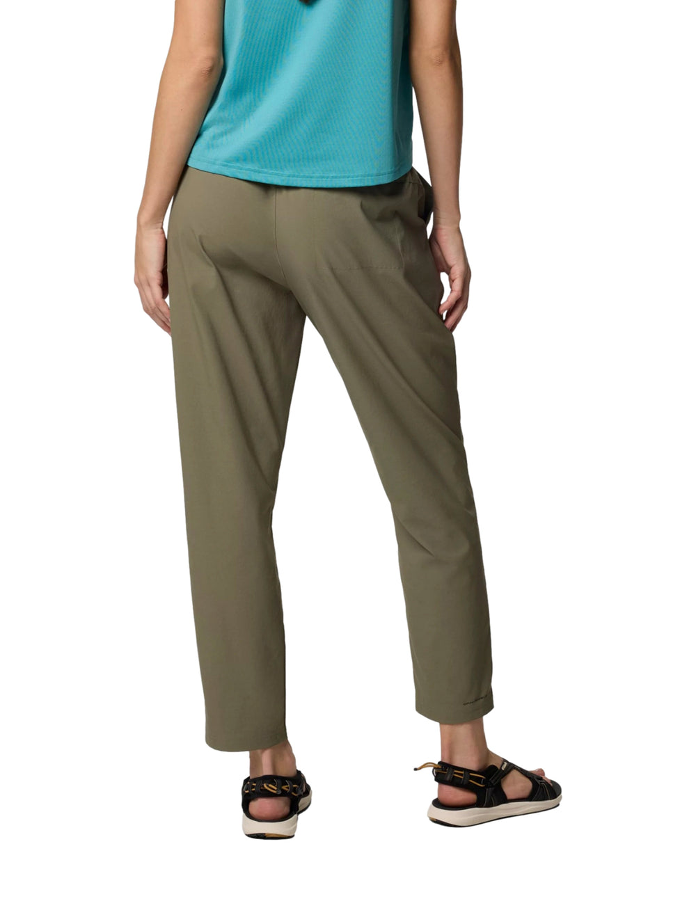 Pantalones Columbia Cedar Crest en color verde stone green para mujer.