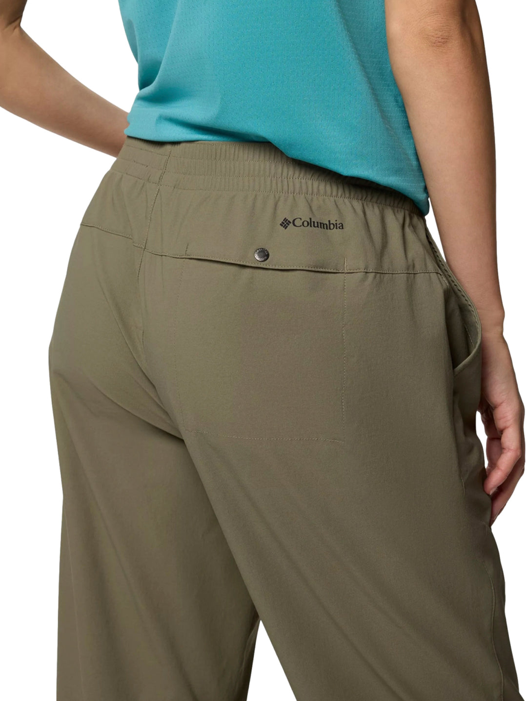 Pantalones Columbia Cedar Crest en color verde stone green para mujer.