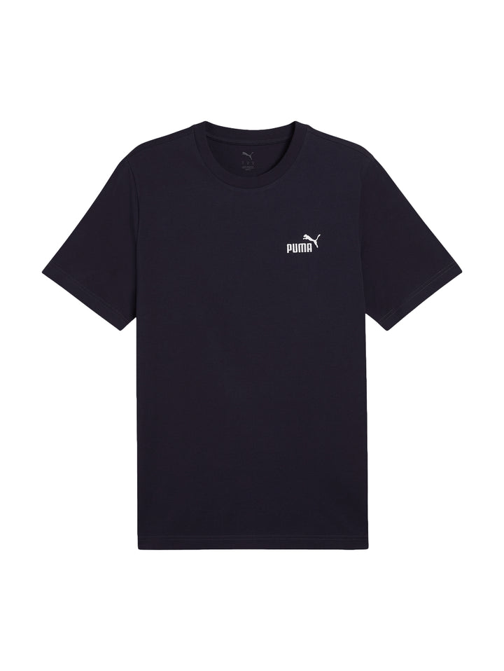 Camiseta PUMA de color azul marino con cuello redondo y un pequeño logo blanco en el pecho.