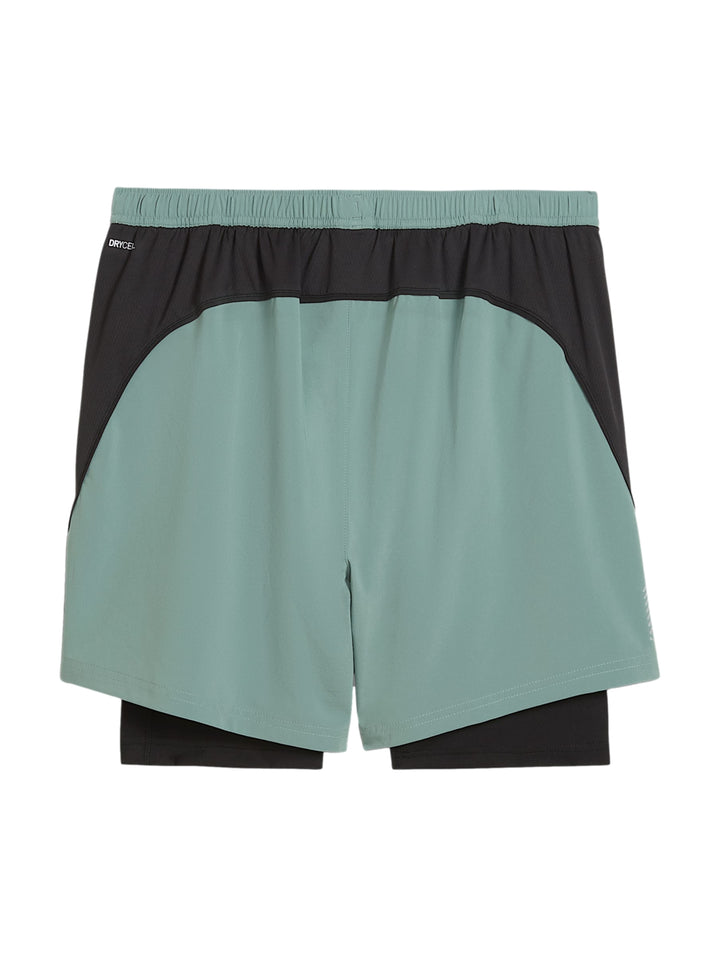 Short PUMA Run Velocity 2 en 1 Verde para Hombre