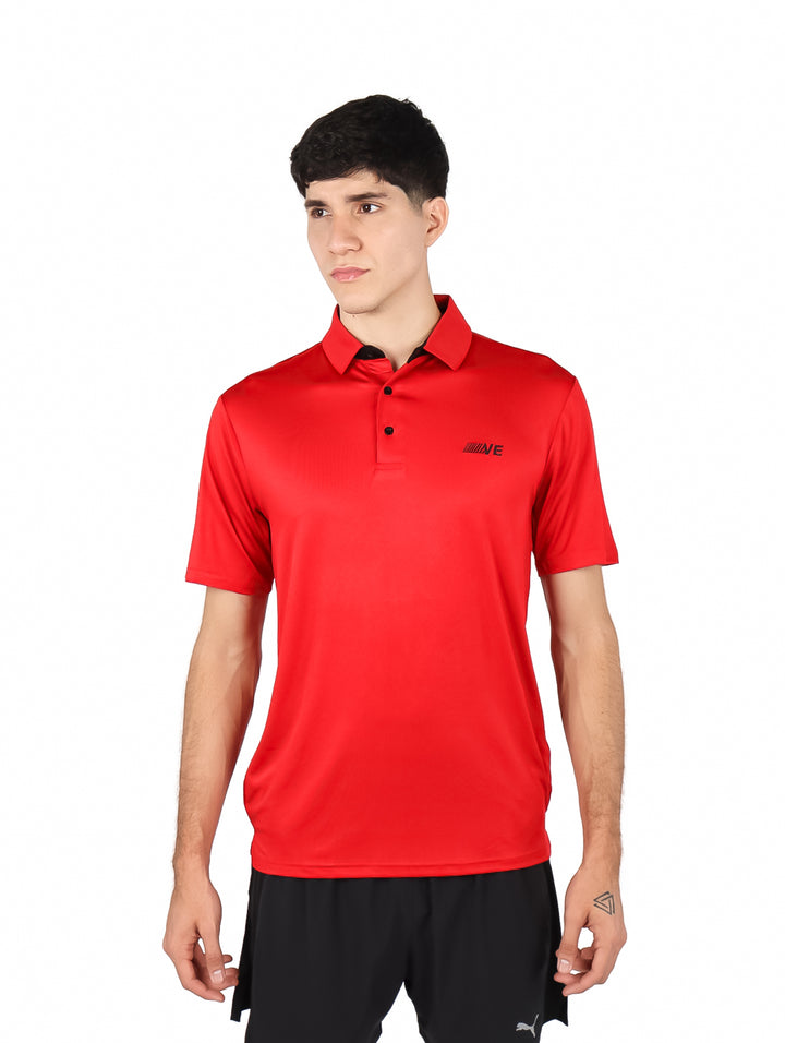 Playera Polo Vertical Eagle Rojo para Hombre