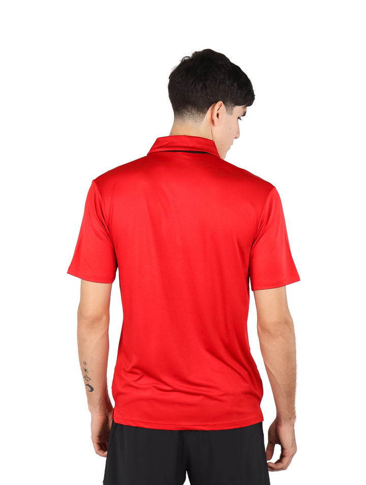 Playera Polo Vertical Eagle Rojo para Hombre