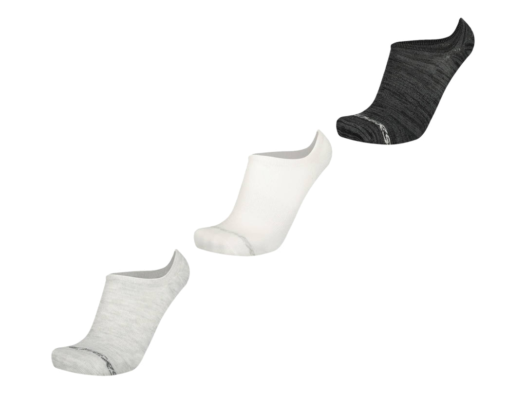 Calcetines Skechers Liner Blanco y Gris para Hombre