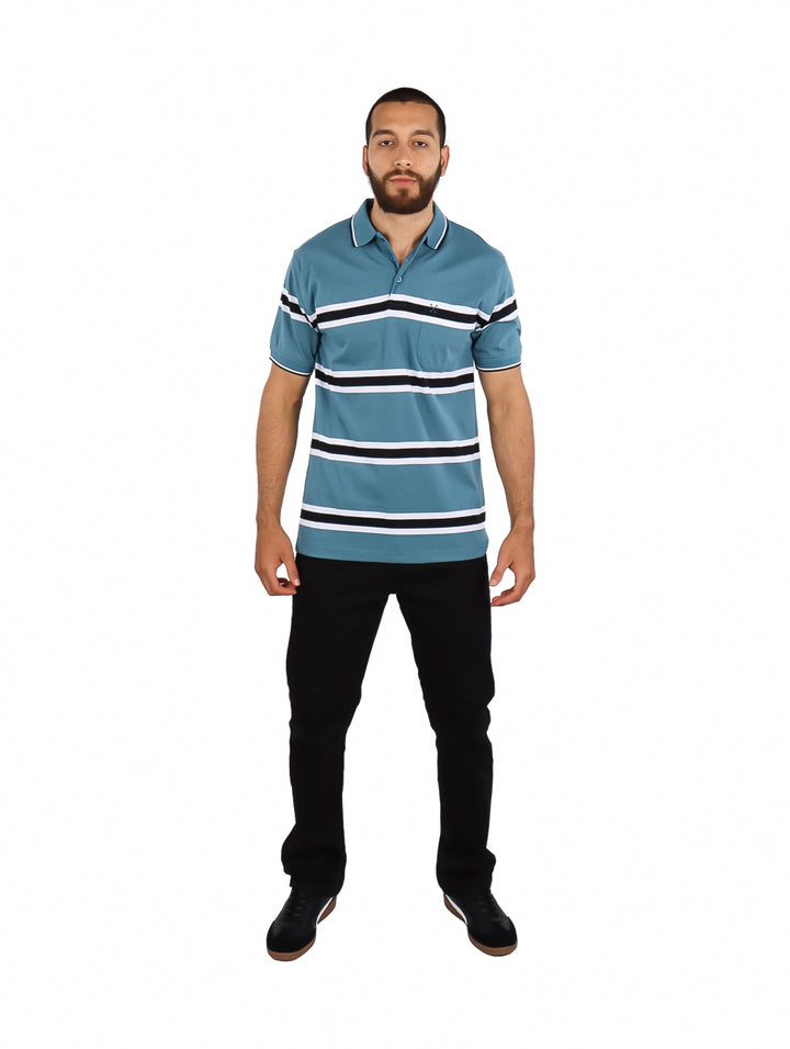 Playera Polo Palm Beach Azul para Hombre